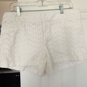 Lilly Pulitzer White Lace Shorts